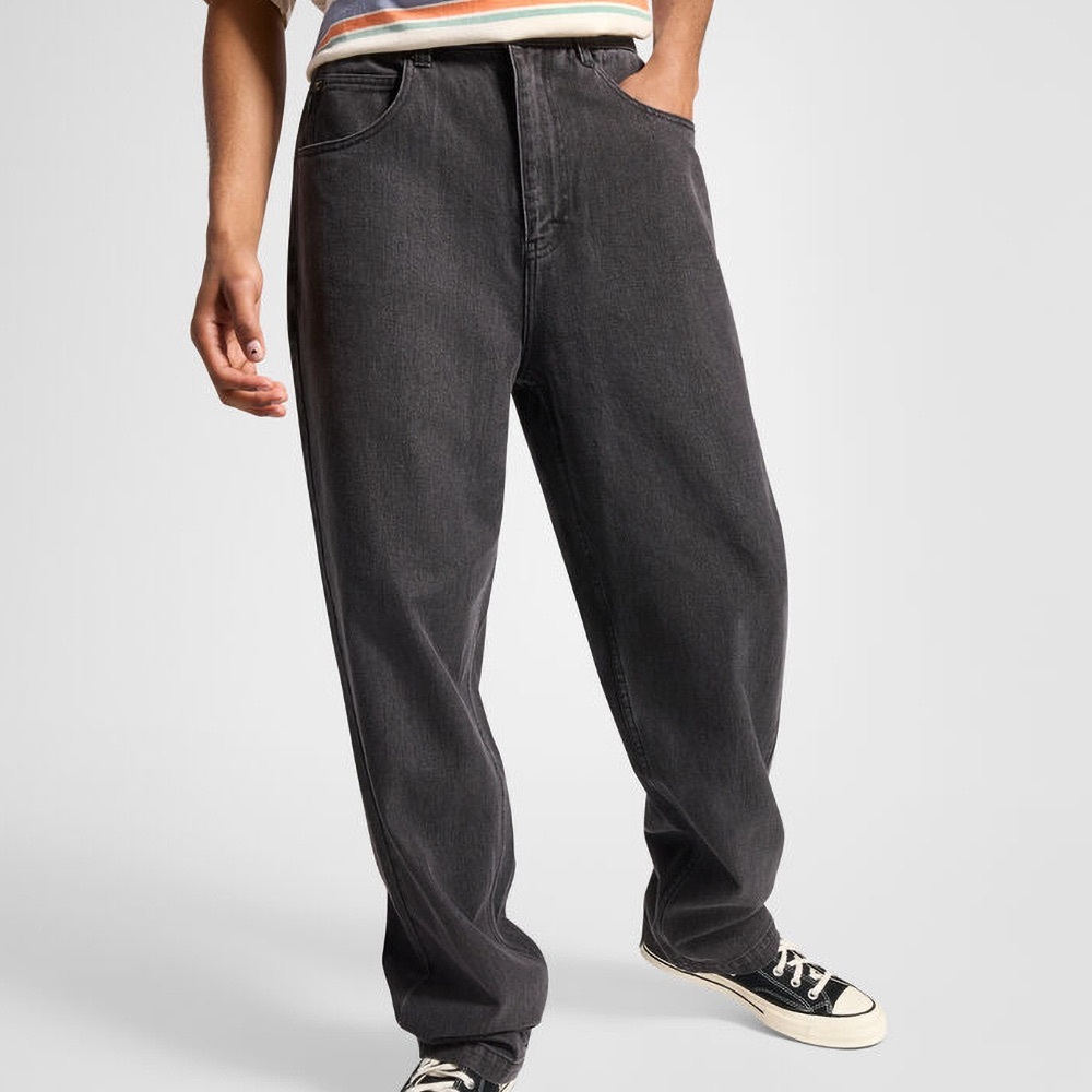CONVERSE Open Hem Mens Baggy Denim Pants